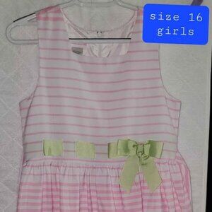 🎀 Bonnie Jean Girls Sleeveless Dress Size 16 "NWOT"